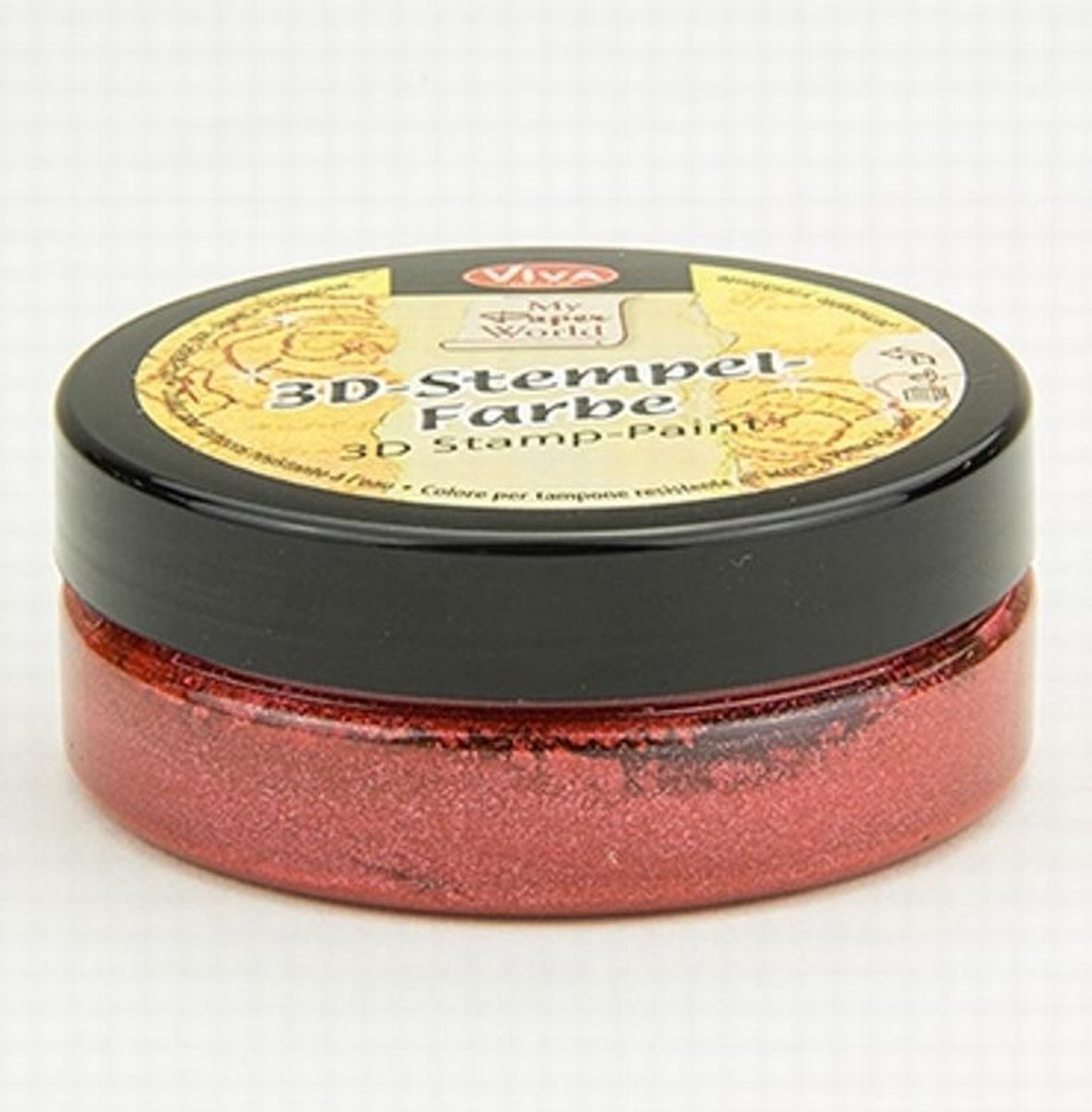   3D Stempelverf | Rood Metallic | 50ml